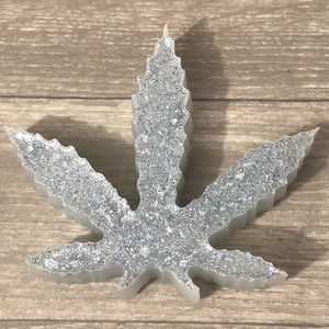 Leaf paper weight paper holder handmade with epoxy